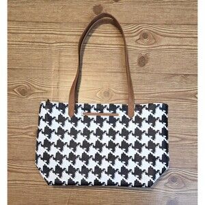 Thirty-one City Scene Bag Houndstooth Pebble Tote NEW